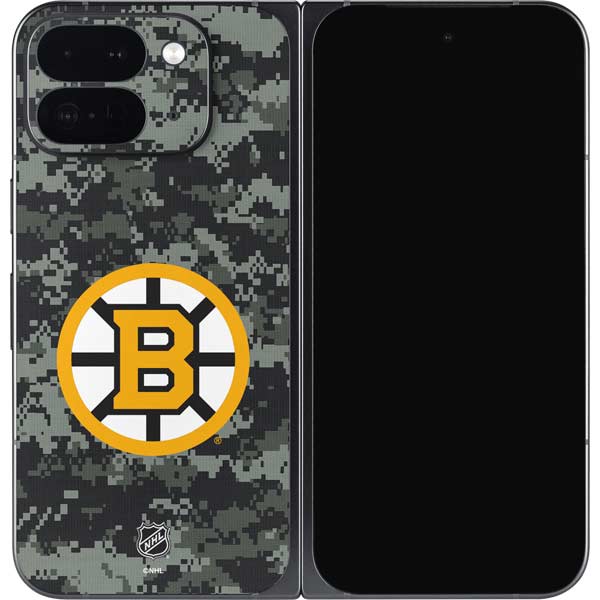 NHL Boston Bruins Camo Google Pixel 9 Pro Fold Skin