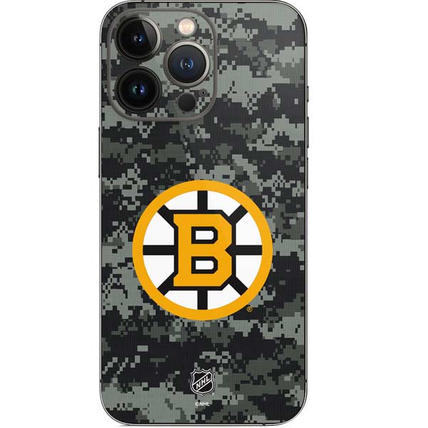 NHL Boston Bruins Camo iPhone 13 Pro Skin
