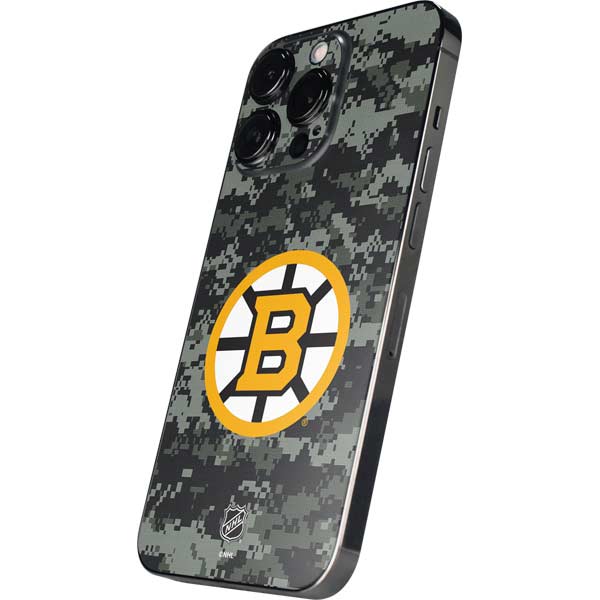 NHL Boston Bruins Camo iPhone 15 Pro Skin