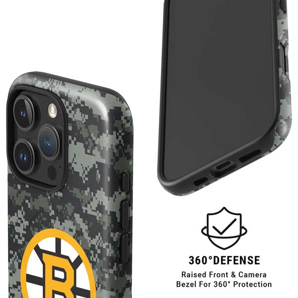 NHL Boston Bruins Camo iPhone 16 Pro Max Magsafe Impact Case