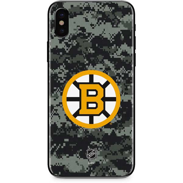 NHL Boston Bruins Camo iPhone X Skin