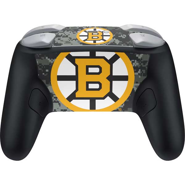 NHL Boston Bruins Camo Nintendo Switch 2 (2025) Pro Controller Skin