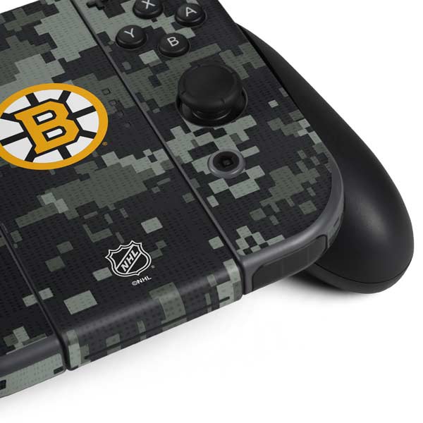 NHL Boston Bruins Camo Nintendo Switch Bundle Skin