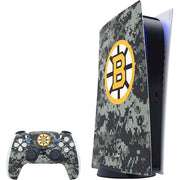 NHL Boston Bruins Camo PS5 Digital Edition Bundle Skin