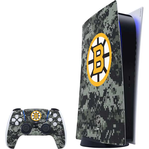 NHL Boston Bruins Camo PS5 Digital Edition Bundle Skin