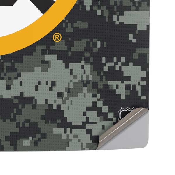 NHL Boston Bruins Camo PS5 Pro Disk Console Skin