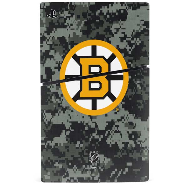 NHL Boston Bruins Camo PS5 Slim Digital Edition Console Skin