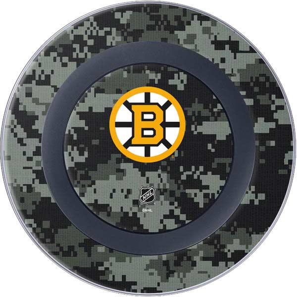 NHL Boston Bruins Camo Wireless Charger Skin