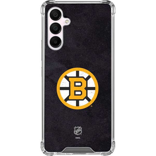 NHL Boston Bruins Distressed Galaxy A16 5G Clear Case
