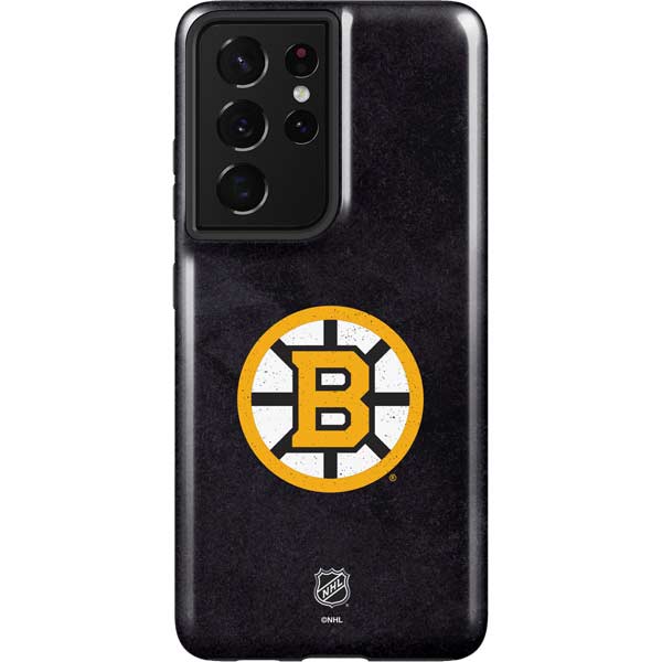 NHL Boston Bruins Distressed Galaxy S21 Ultra 5G Pro Case
