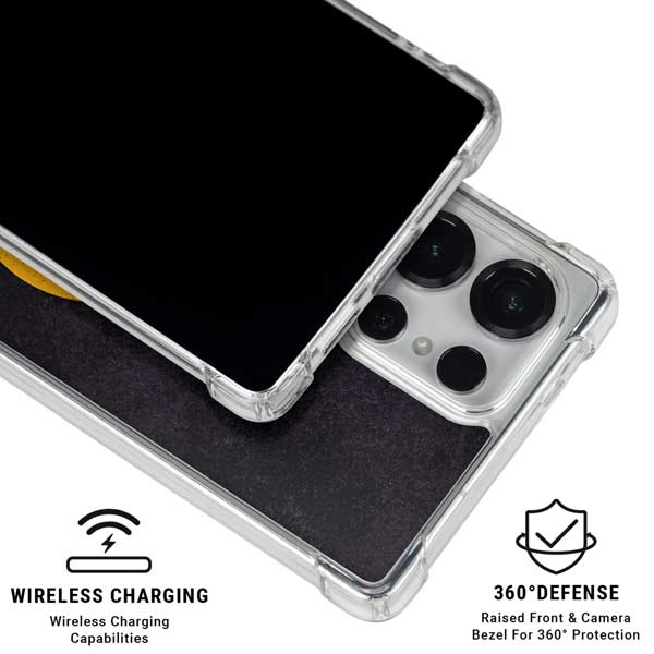 NHL Boston Bruins Distressed Galaxy S25 Ultra Clear Case
