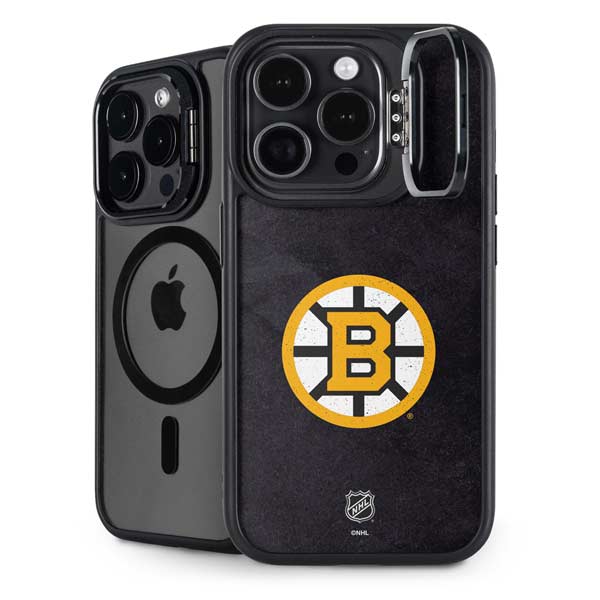 NHL Boston Bruins Distressed iPhone 14 Pro Kickstand Case