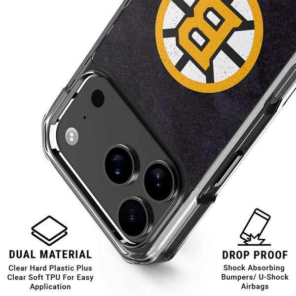 NHL Boston Bruins Distressed iPhone 17 Pro Max MagSafe Case
