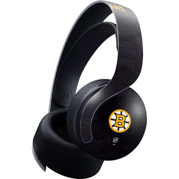 NHL Boston Bruins Distressed PULSE 3D Wireless Headset for PS5 Skin