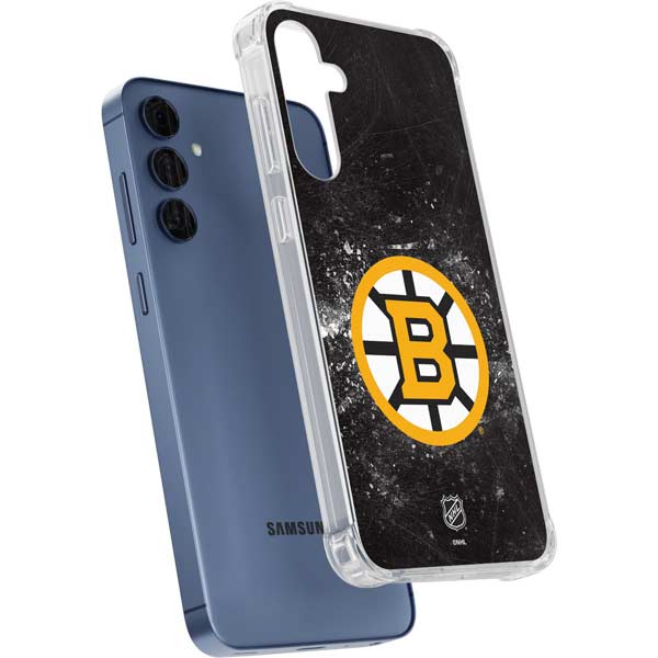 NHL Boston Bruins Iced Galaxy A35 5G Clear Case