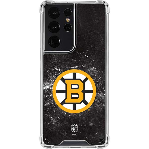 NHL Boston Bruins Iced Galaxy S21 Ultra 5G Clear Case