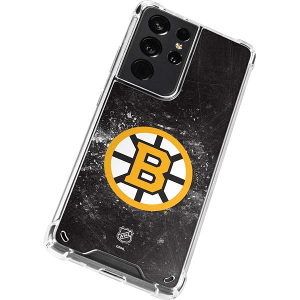 NHL Boston Bruins Iced Galaxy S21 Ultra 5G Clear Case
