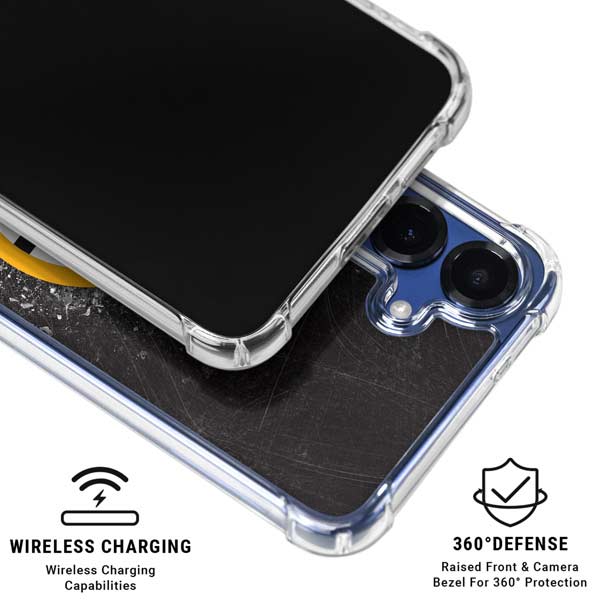 NHL Boston Bruins Iced Galaxy S25 FE Clear Case