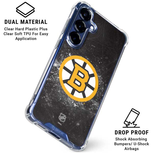 NHL Boston Bruins Iced Galaxy S25 FE Clear Case
