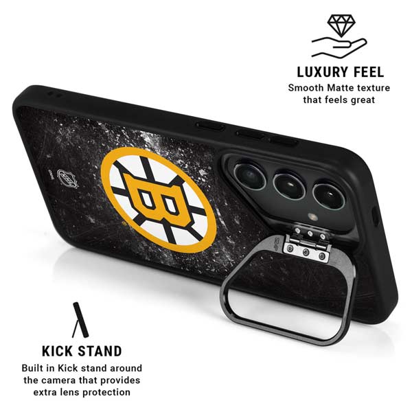 NHL Boston Bruins Iced Galaxy S25 Plus Kickstand Case