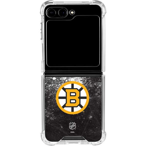 NHL Boston Bruins Iced Galaxy Z Flip5 5G Clear Case