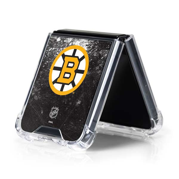 NHL Boston Bruins Iced Galaxy Z Flip5 5G Clear Case
