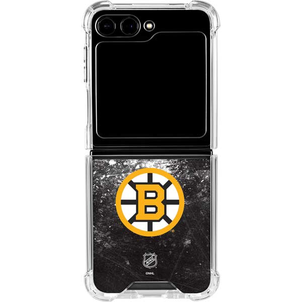 NHL Boston Bruins Iced Galaxy Z Flip6 Clear Case