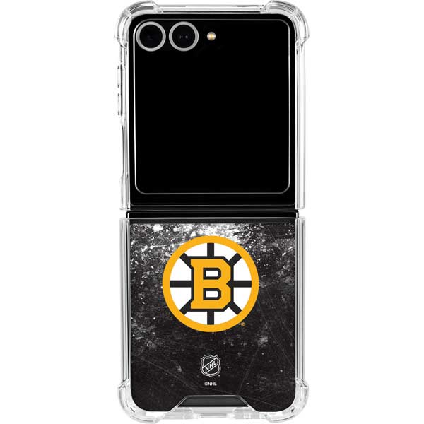 NHL Boston Bruins Iced Galaxy Z Flip7 Clear Case