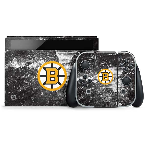 NHL Boston Bruins Iced Nintendo Switch OLED (2021) Skin