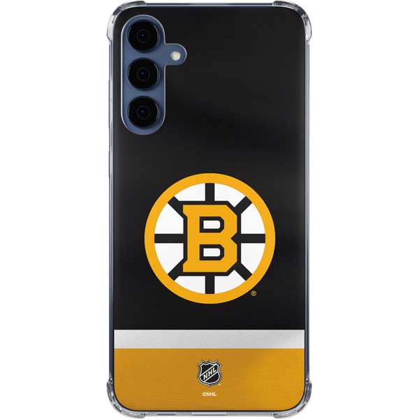 NHL Boston Bruins Jersey Galaxy A35 5G Clear Case