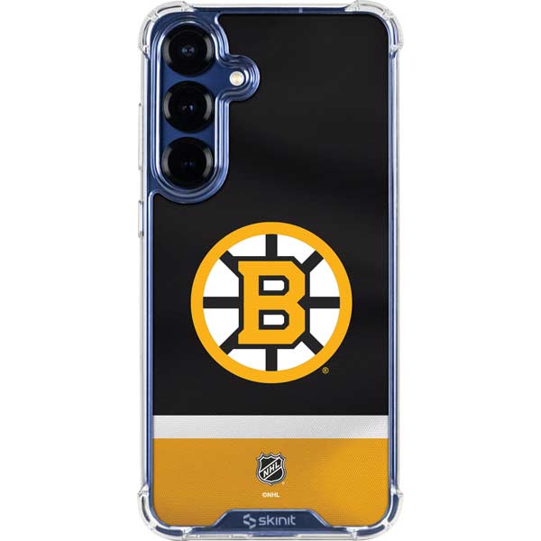 NHL Boston Bruins Jersey Galaxy S25 Plus Clear Case