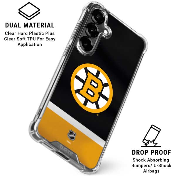 NHL Boston Bruins Jersey Galaxy S26 Clear Case