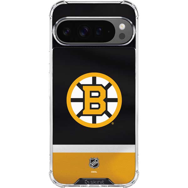 NHL Boston Bruins Jersey Google Pixel 10 Pro XL Clear Case