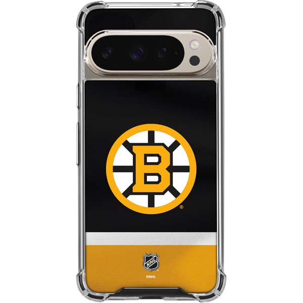 NHL Boston Bruins Jersey Google Pixel 9 Pro XL Clear Case