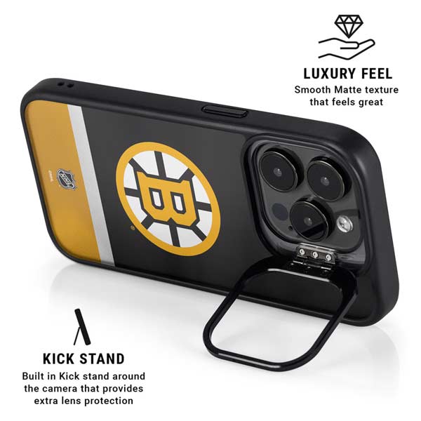 NHL Boston Bruins Jersey iPhone 14 Pro Max Kickstand Case
