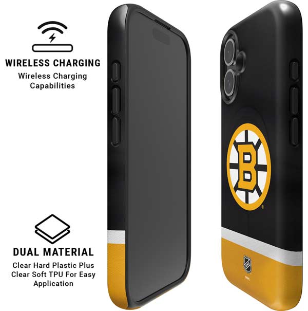 NHL Boston Bruins Jersey iPhone 16 Plus Magsafe Impact Case