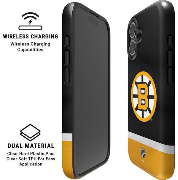 NHL Boston Bruins Jersey iPhone 17 Magsafe Impact Case