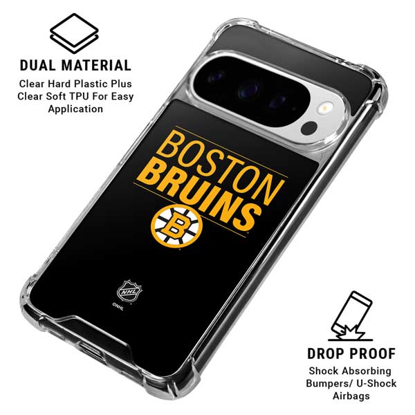 NHL Boston Bruins Lineup Google Pixel 10 Pro Clear Case