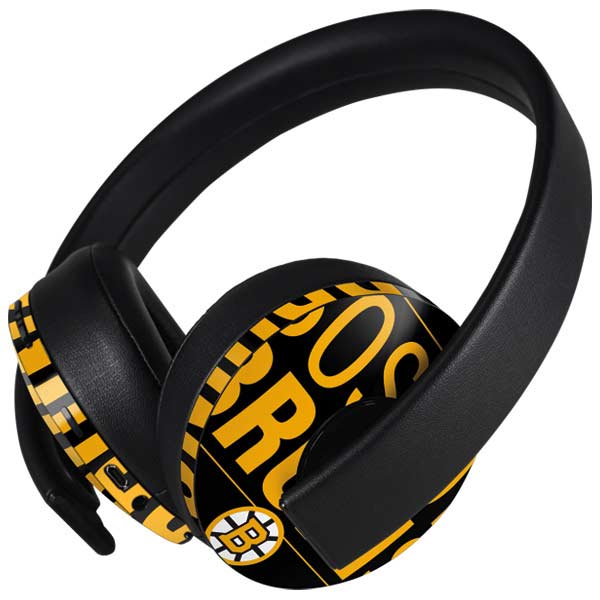 NHL Boston Bruins Lineup PlayStation 4 Gold Wireless Headset Skin