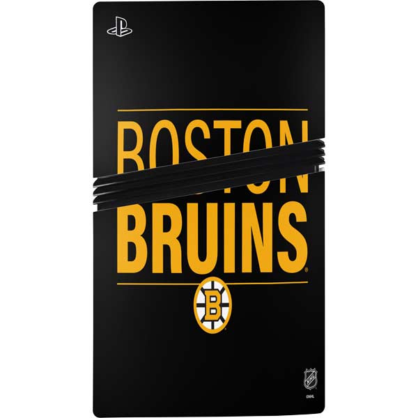 NHL Boston Bruins Lineup PS5 Pro Disk Console Skin