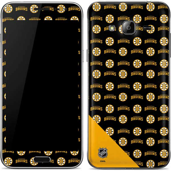 NHL Boston Bruins Pattern Galaxy J3 Skin