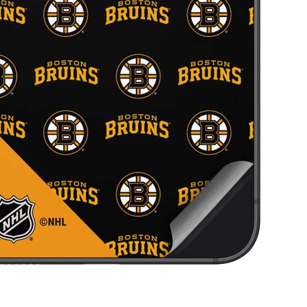 NHL Boston Bruins Pattern Galaxy S25 Skin