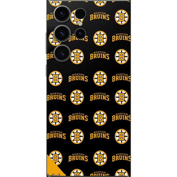 NHL Boston Bruins Pattern Galaxy S24 Ultra Skin