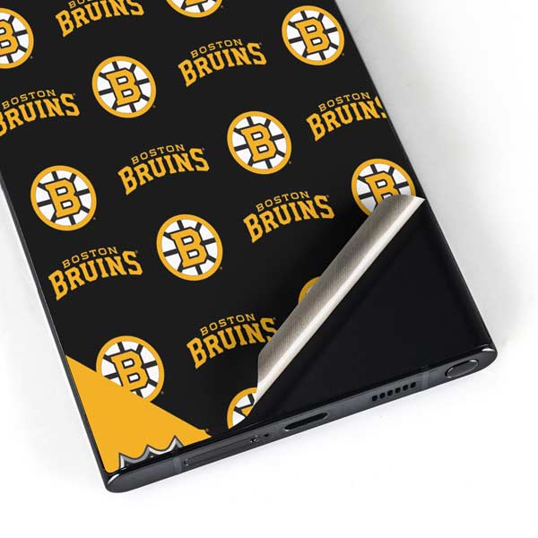 NHL Boston Bruins Pattern Galaxy S24 Ultra Skin