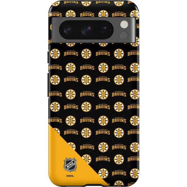 NHL Boston Bruins Pattern Pixel Cases