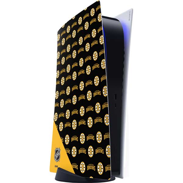 NHL Boston Bruins Pattern PS5 Digital Edition Console Skin