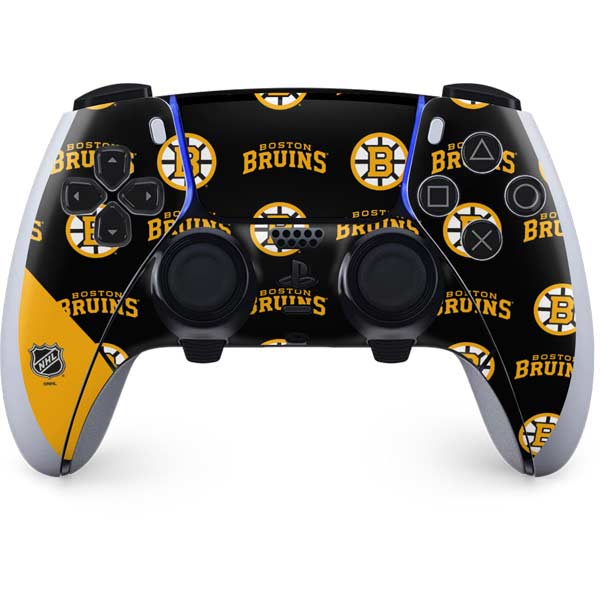 NHL Boston Bruins Pattern PS5 DualSense Edge Pro Controller Skin