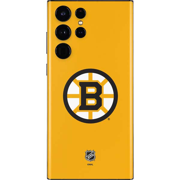 NHL Boston Bruins Solid Background Galaxy S22 Ultra Skin