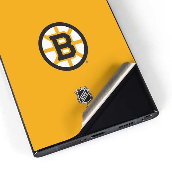NHL Boston Bruins Solid Background Galaxy S24 Ultra Skin