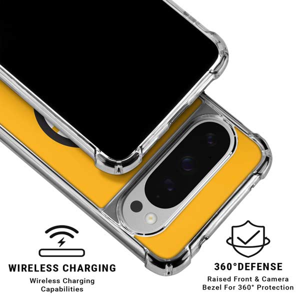 NHL Boston Bruins Solid Background Google Pixel 10 Pro Clear Case